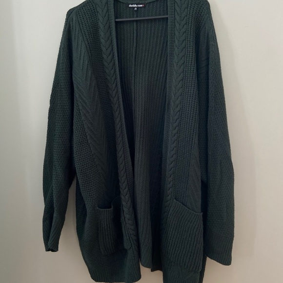 Charlotte Russe Sweaters - Emerald cardigan
